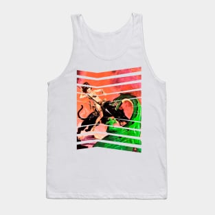 Dragon Girl Retro Comic Vintage Tank Top